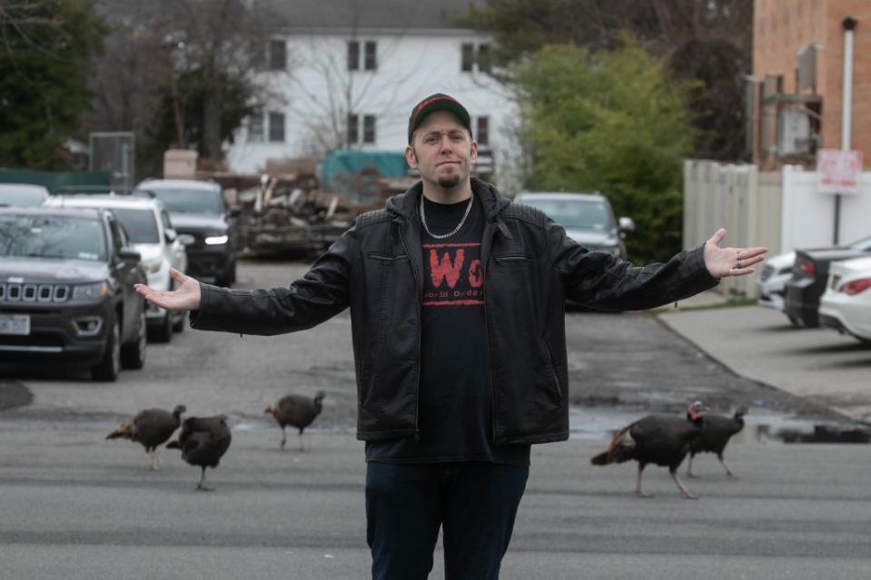 “I see those turkeys and I would love to go to town and have some lunch,” Patrick Hickey Jr. quipped. Michael Nagle