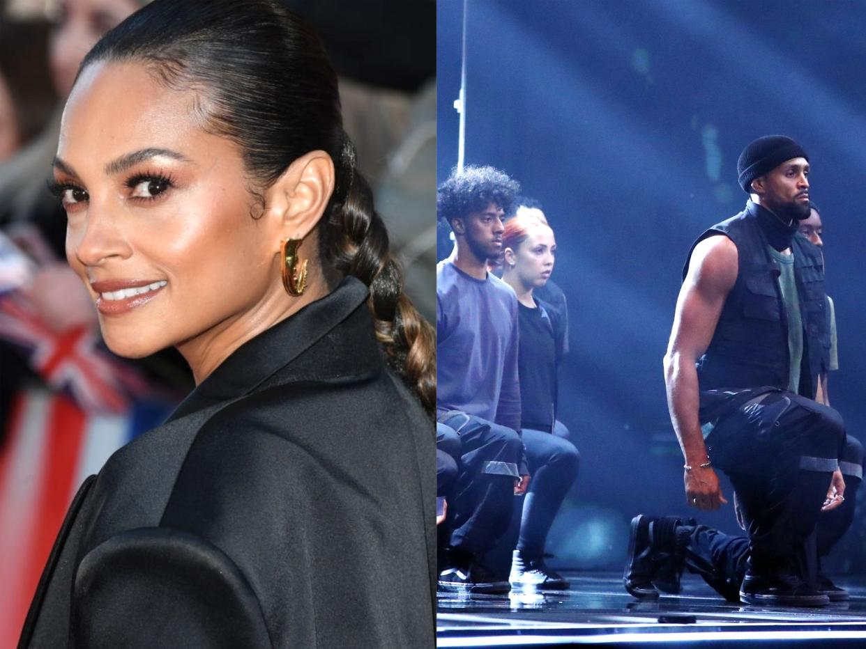 Alesha Dixon and the Black Lives Matter-inspired performance by dance troupe Diversity (Stuart C Wilson/Getty Images/ITV)