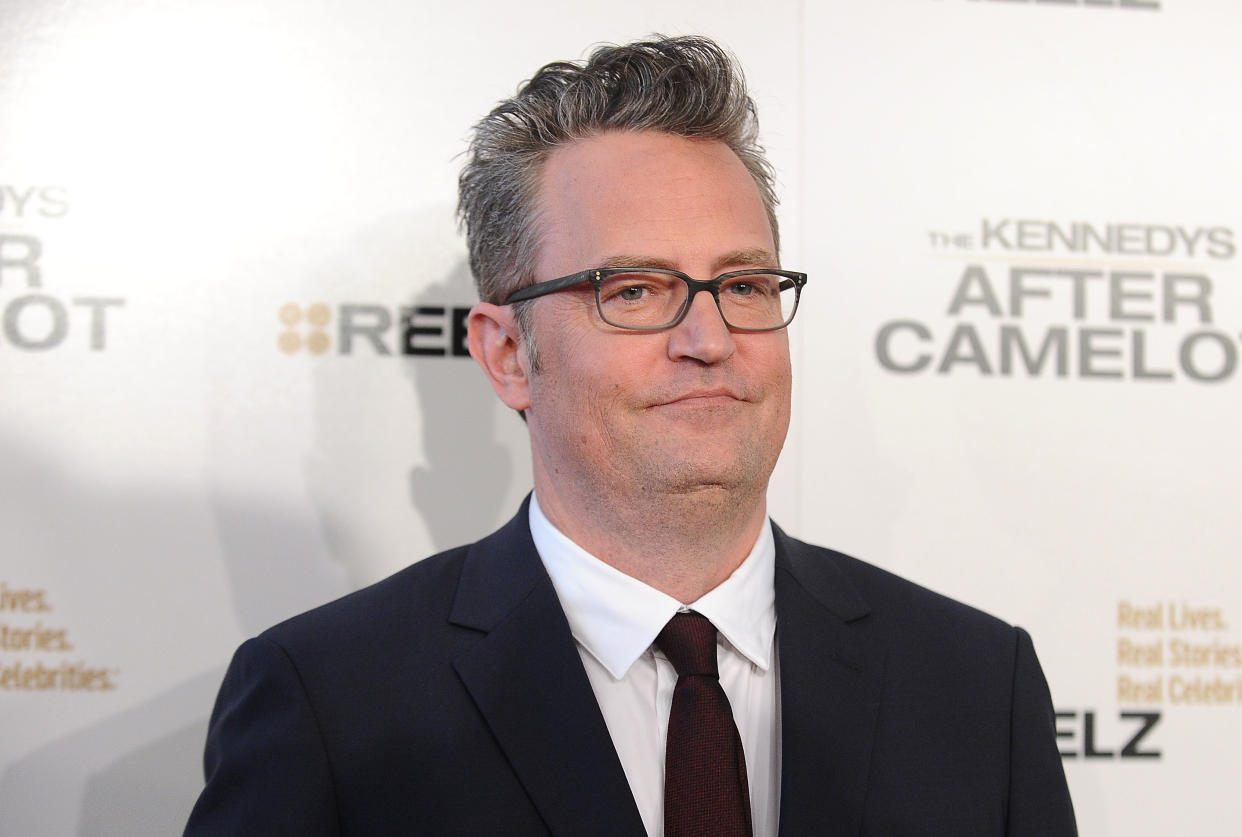 Matthew Perry attends the premiere of "The Kennedys: After Camelot" at The Paley Center for Media on March 15, 2017 in Beverly Hills, California.  (Photo by Jason LaVeris/FilmMagic)