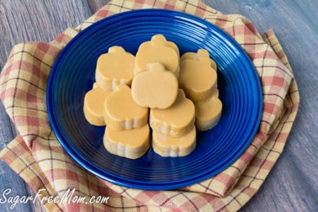 <p><a href="https://www.sugarfreemom.com/recipes/sugar-free-paleo-pumpkin-coconut-candy/" rel="nofollow noopener" target="_blank" data-ylk="slk:Sugar Free Mom;elm:context_link;itc:0;sec:content-canvas" class="link ">Sugar Free Mom</a></p>