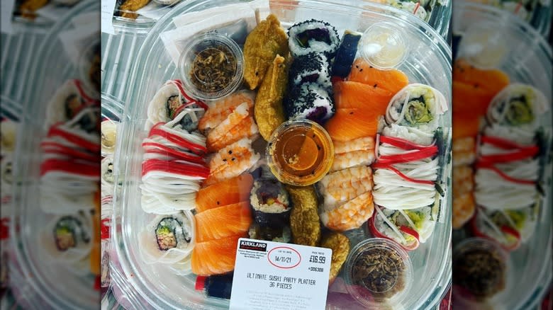 Costco sushi platter