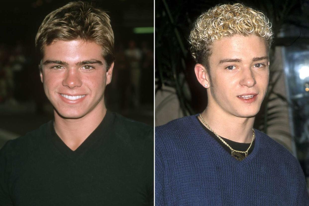 <p>Ron Galella, Ltd./Ron Galella Collection via Getty Images (2) </p> Matthew Lawrence and Justin Timberlake in 1998