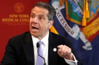 FILE PHOTO: New York Governor Andrew Cuomo holds daily briefing during outbreak of the coronavirus disease (COVID-19) in Valhalla