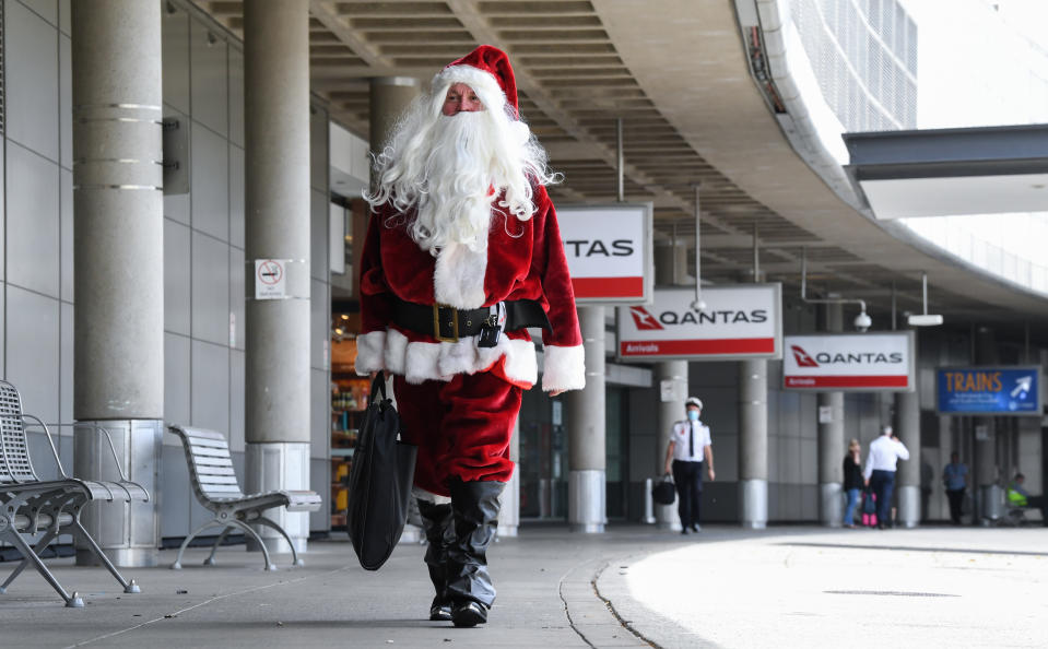 Santa at australian airport