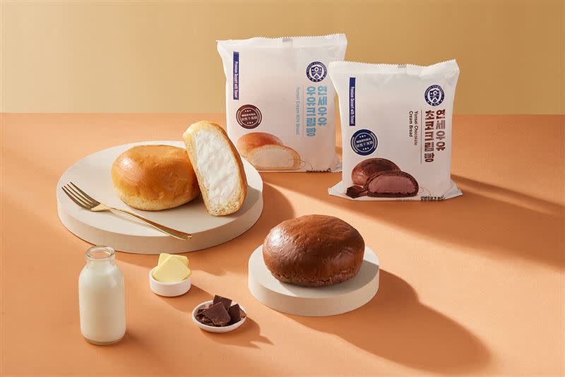 韓國超商賣破千萬顆！爆漿奶油「延世生乳包」限量來台。（圖／品牌業者提供）