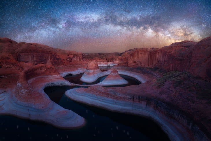 Milky Way over Reflection Canyon in Glen Canyon National Recreation Area