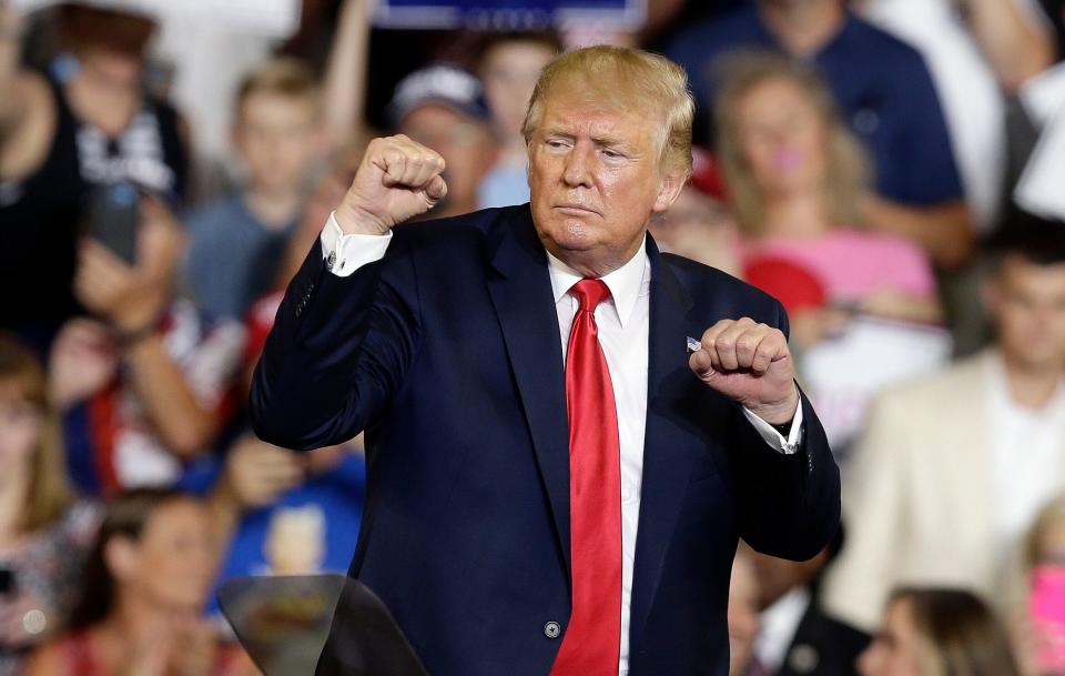 President Donald Trump has been riling up his base with racist remarks about four Democratic congresswomen.&nbsp; (Photo: ASSOCIATED PRESS)