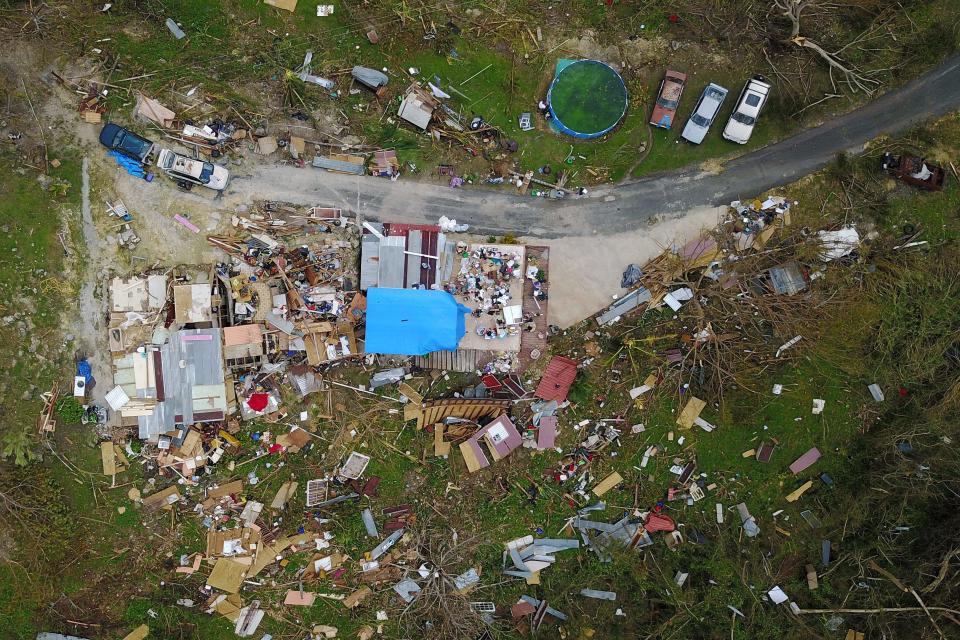 Devastación en Puerto Rico. Foto de Huffington Post