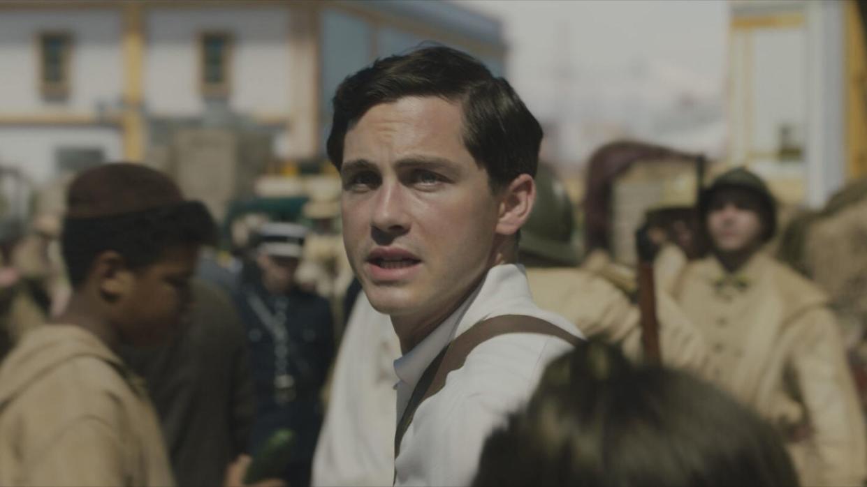  Logan Lerman as Addy in We Were the Lucky Ones. 