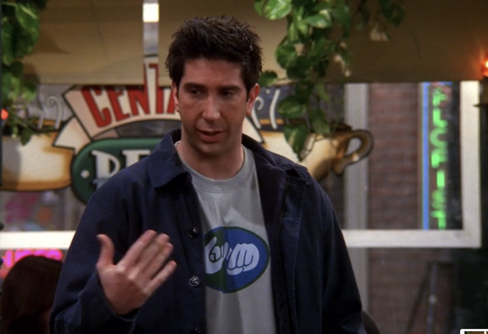 Ross in Central Perk