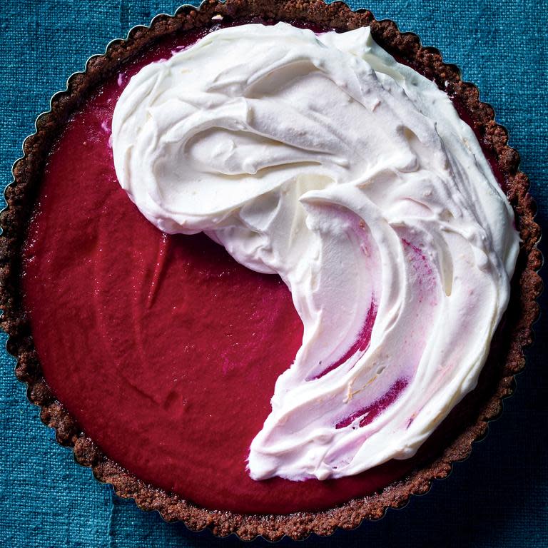 Can't-Be-Beet Tart with Goat Cheese