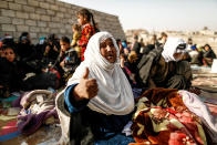 <p>Displaced Iraqis who fled their homes are shown at the special forces base as Iraqi forces battle with Islamic State militants in western Mosul, Iraq, Feb. 28, 2017. (Zohra Bensemra/Reuters) </p>