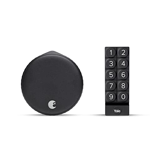 August Wi-Fi Smart Lock + Smart Keypad, Matte Black - Add key-free access to your home - Great…