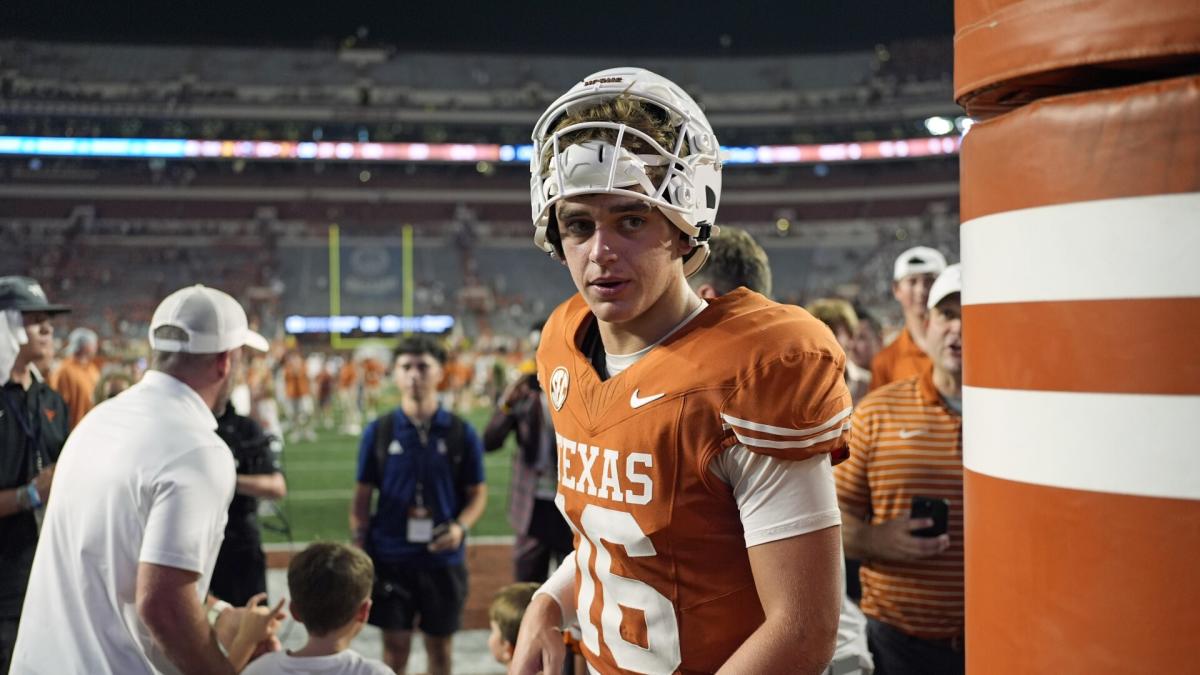 Arch Manning gets first start for No. 1 Texas as Ewers recovers from abdominal injury