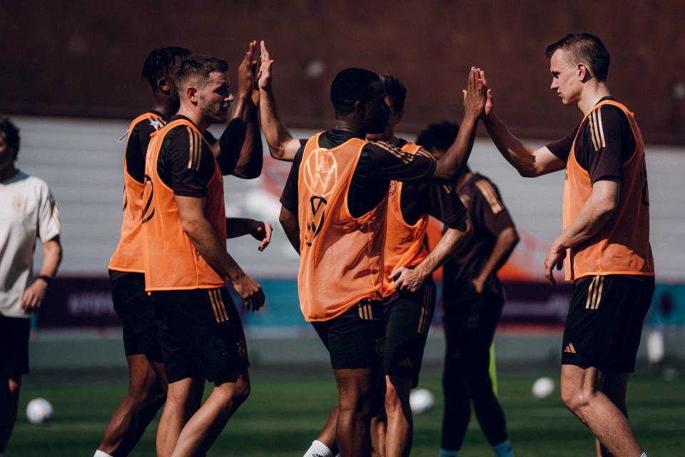 Im Trainingslager beherrscht noch Optimismus das Stimmungsbild im DFB-Tross. (Bild: DFB / Philipp Reinhard)