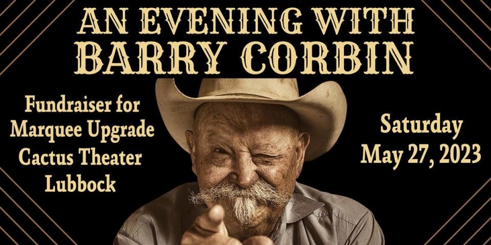Actor Barry Corbin is returning to Lubbock on May 27, appearing at The Cactus Theater at 7:30 p.m., where he’ll do his presentation called “An Evening with Barry Corbin”.