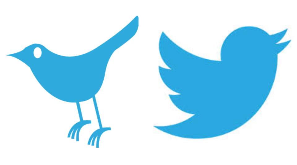 El famoso pájaro de Twitter, inspirado en los gorriones azules, era en un principio mucho más delgado, tenía patas y miraba a su derecha. El logotipo actual apareció en 2012. (Foto: <a href="http://twitter.com/" rel="nofollow noopener" target="_blank" data-ylk="slk:Twitter;elm:context_link;itc:0;sec:content-canvas" class="link ">Twitter</a>).