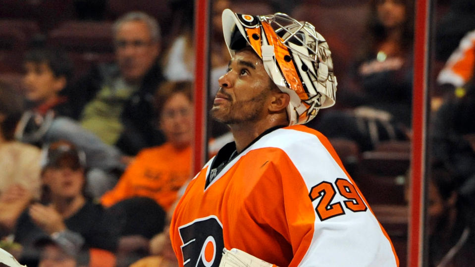 The body of former Flyers goalie Ray Emery was discovered in Hamilton Harbour on Sunday. Emery was 35 years old. (Photo: John Boruk)