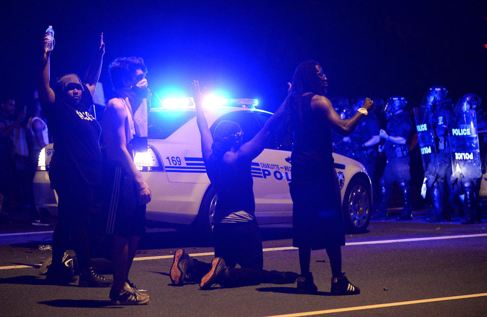 Protests erupt after deadly police shooting in Charlotte, N.C.