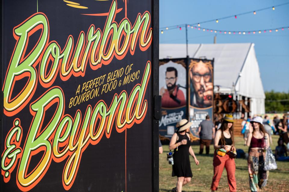 Music and bourbon fans at the 2023 Bourbon and Beyond festival on Thursday, Sept. 14, 2023.