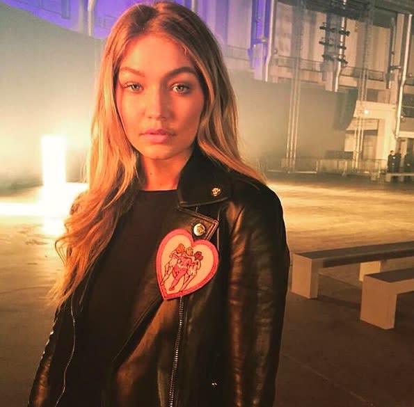 Someone photoshopped this Gigi Hadid pic with Bambi, and it weirdly works super well