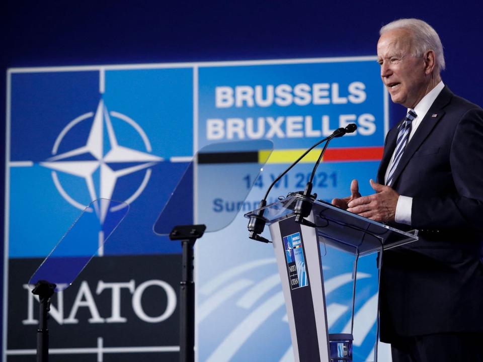 Biden addressing NATO