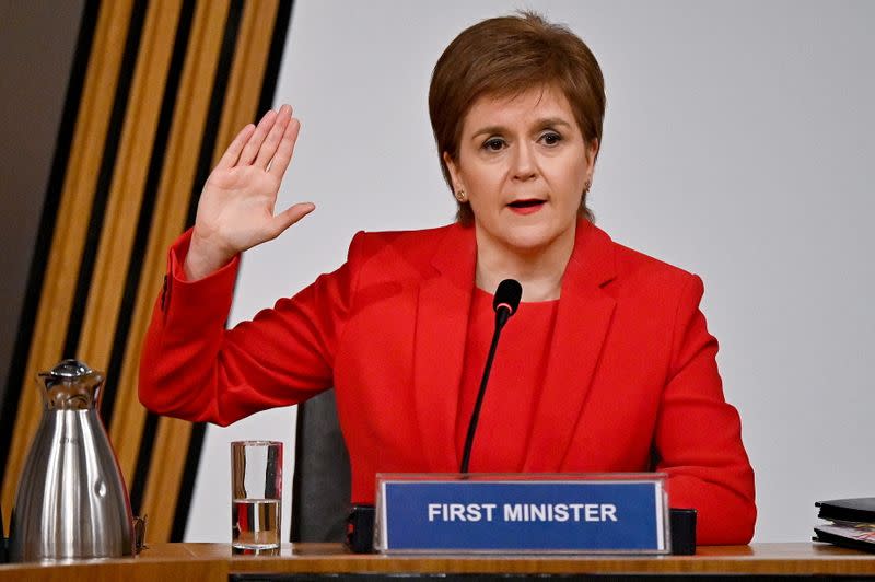 Nicola Sturgeon appears at inquiry into the Committee on the Scottish Government Handling of Harassment Complaints against former FM Salmond in Edinburgh