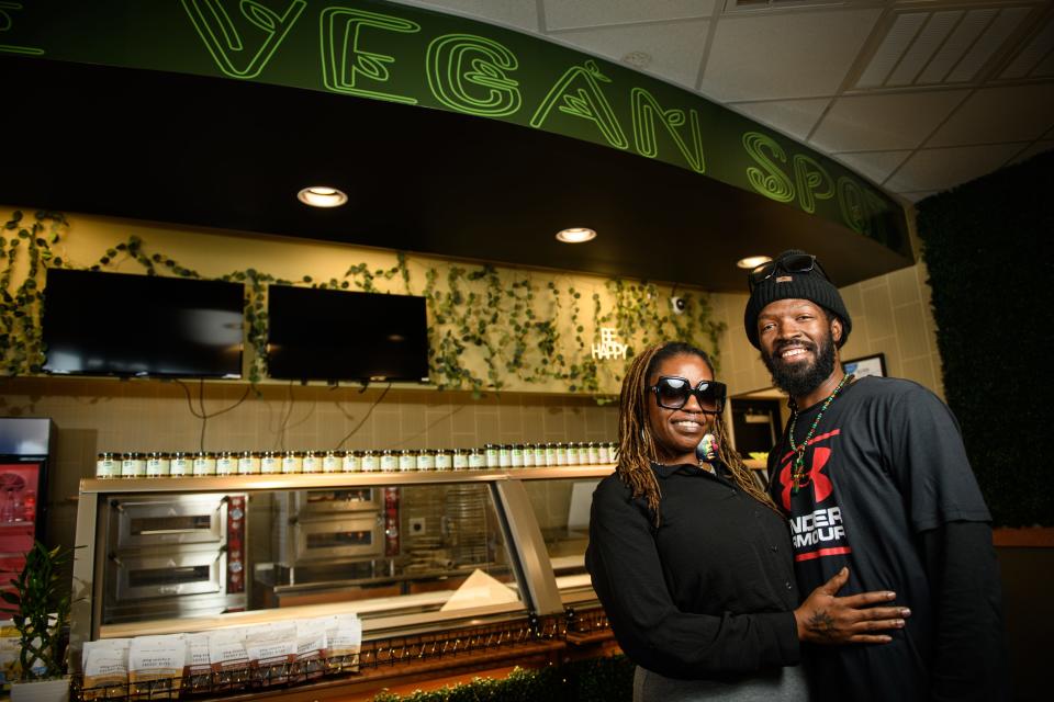 Yoniara and Robert Montoya own The Vegan Spot restaurant at 3421 Murchison Road.