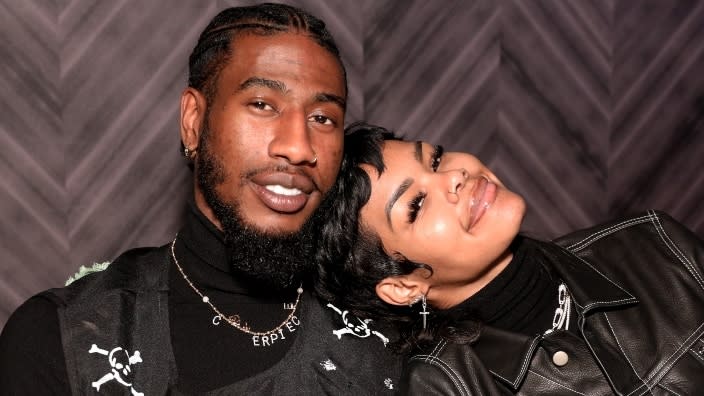 Iman Shumpert (left) and wife Teyana Taylor (right) attend the 2020 NBA All-Star Dinner at STK Chicago in Feb. 2020. (Photo: Robin Marchant/Getty Images for Roger Dubuis)