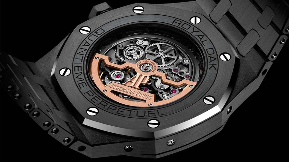 Audemars Piguet 2019 Royal Oak Perpetual-Calendar Openworked Black Ceramic