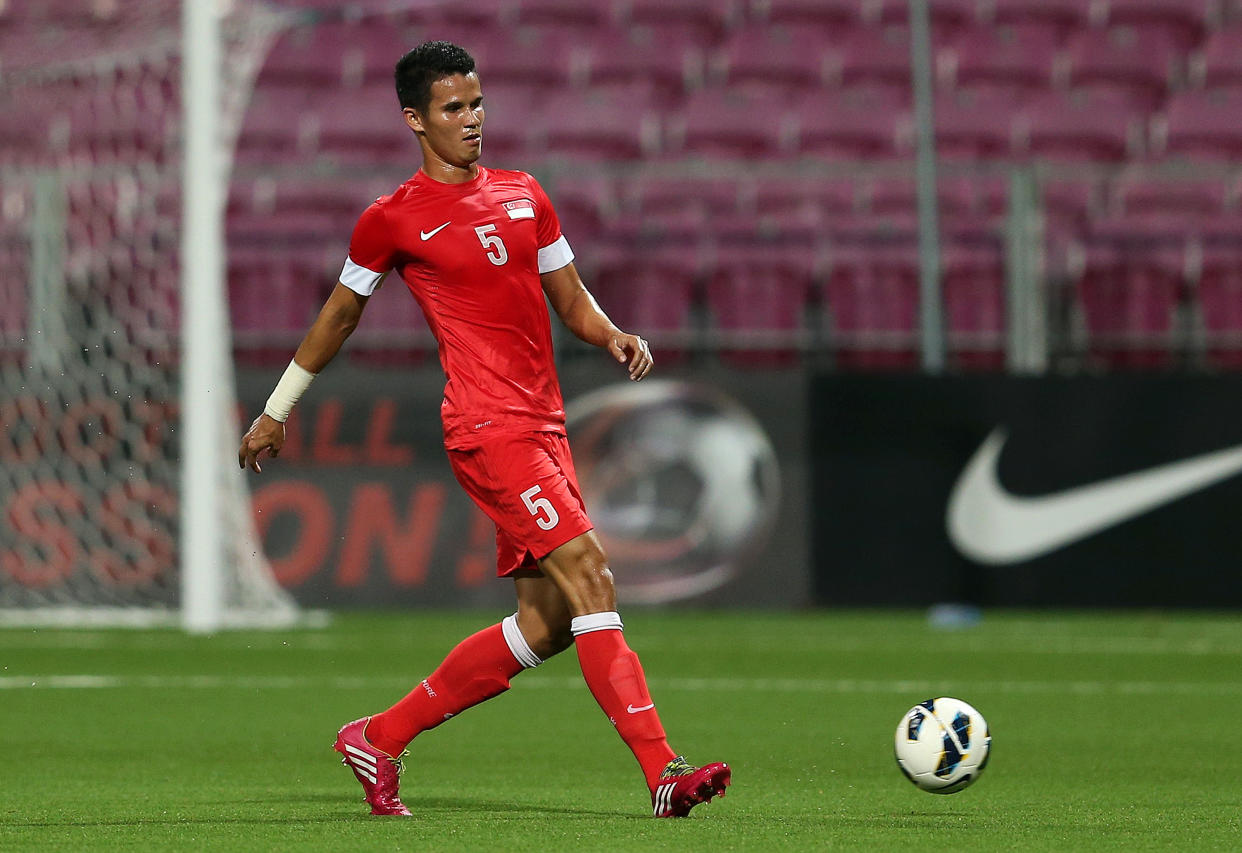 Singapore defender Baihakki Khaizan in action with the national team in 2014. 