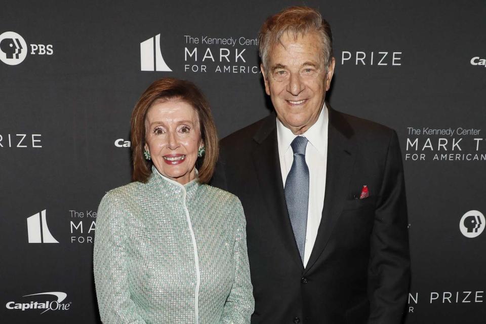 WASHINGTON, DC - APRIL 24: Nancy Pelosi and Paul Pelosi attend the 23rd Annual Mark Twain Prize For American Humor at The Kennedy Center on April 24, 2022 in Washington, DC. (Photo by Paul Morigi/Getty Images)