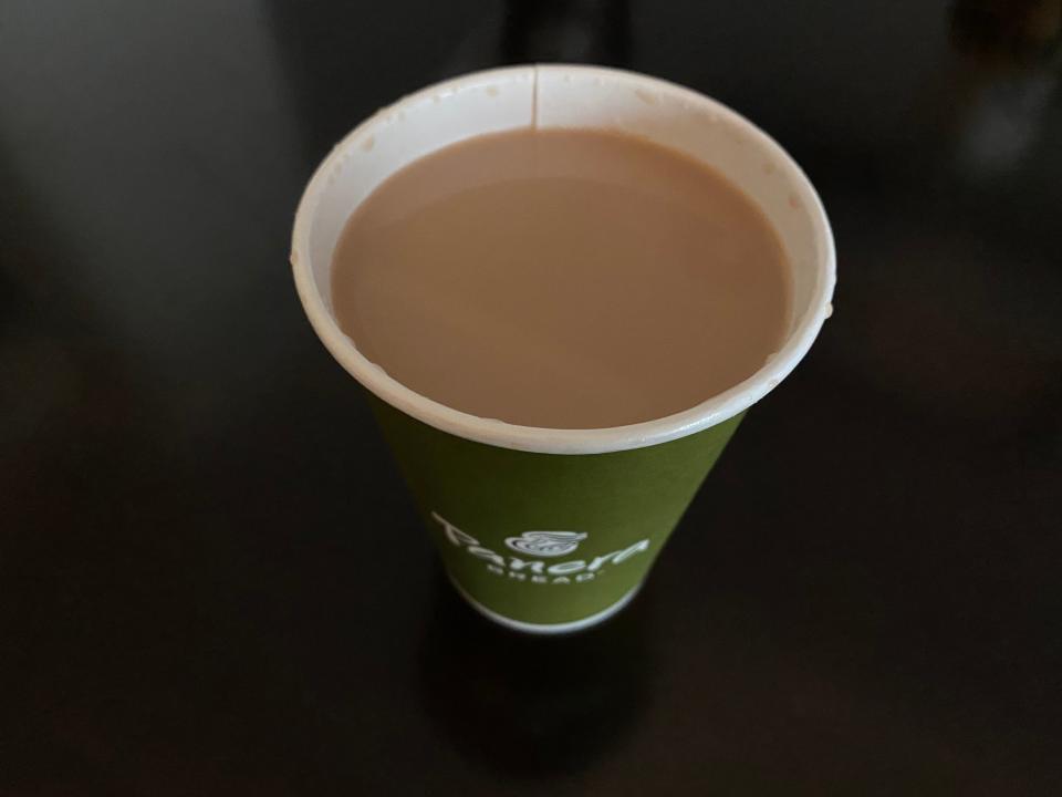 cup of panera chai latte