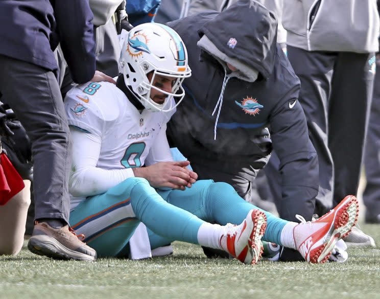 The NFL will review the Dolphins' concussion protocol after Matt Moore missed only one play Sunday. (AP)