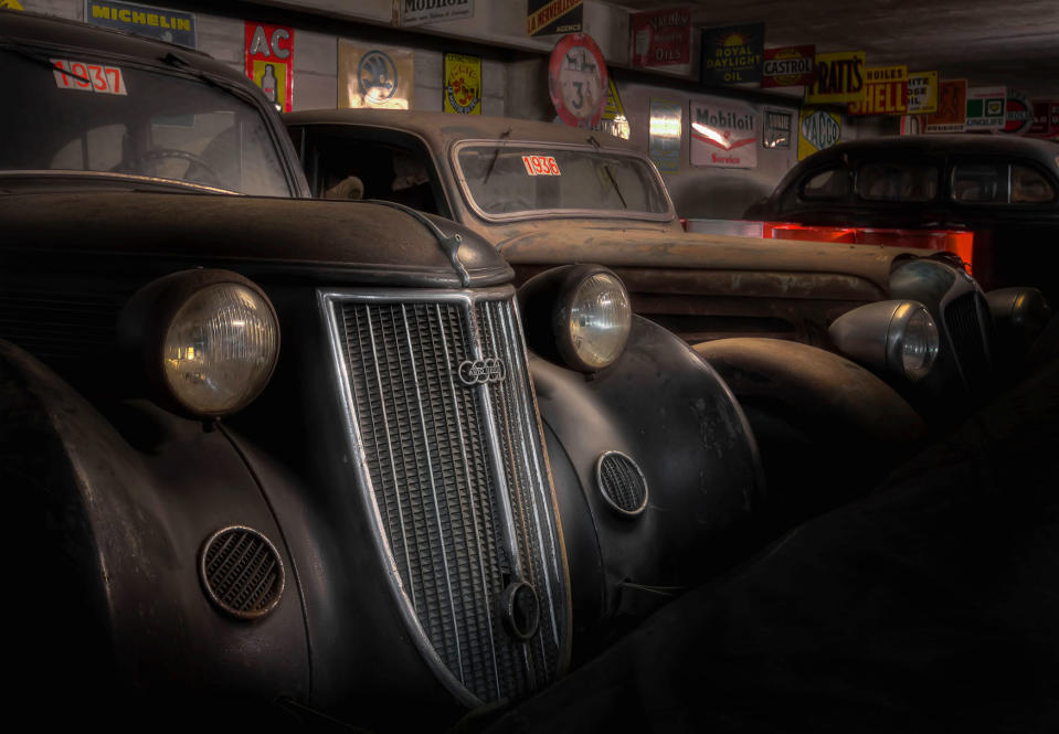 Cars left behind turning to rust