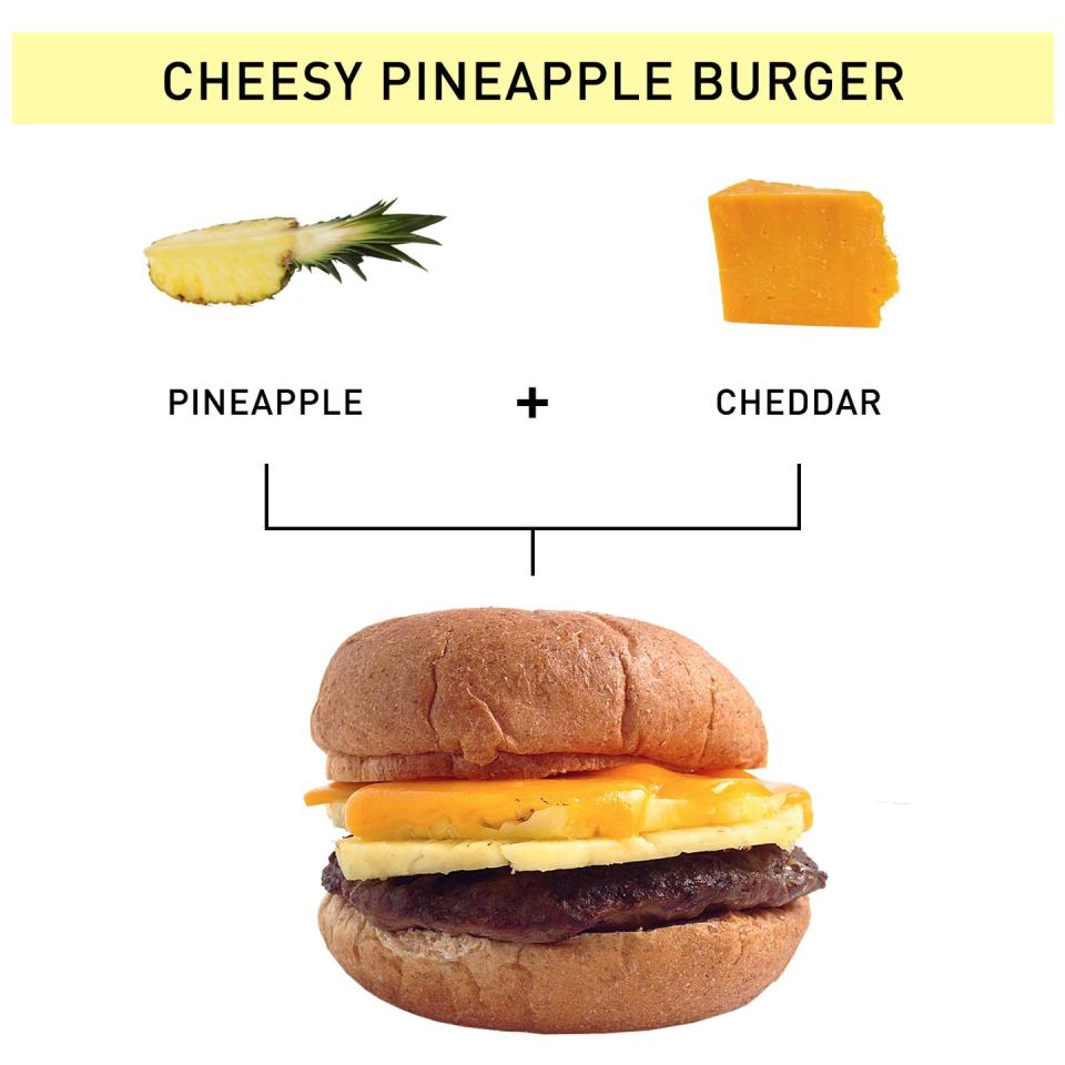 60. Cheesy Pineapple Burger