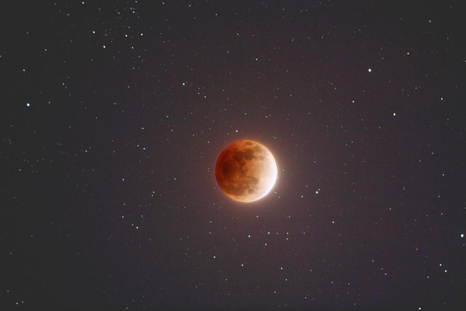 An illustration of a super blue blood moon from NASA. (Photo: NASA)