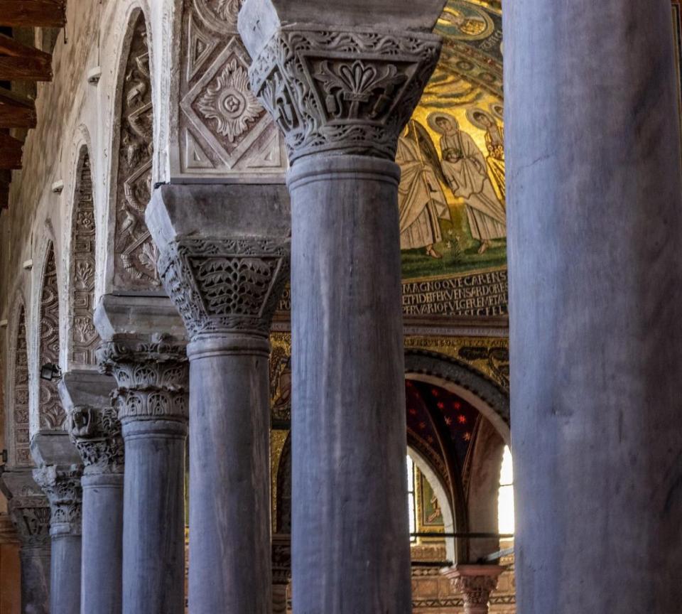 Inside the Euphrasian Basilica of Porec