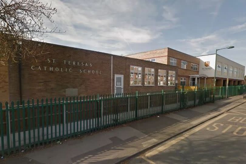 Pictured is St Teresa's Catholic Primary School