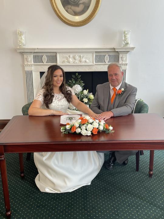 Melissa and Phil’s wedding day at Bromley Registry Office (PA Real Life)