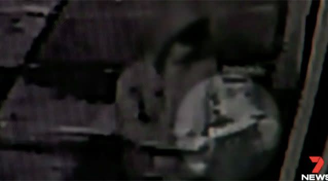 Security footage of the boy with the knife. Source: 7News