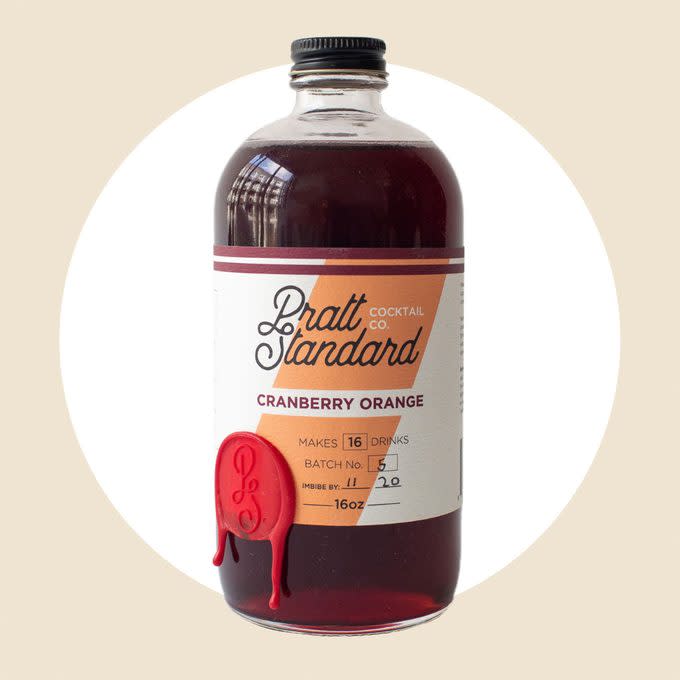 <a href="https://www.prattstandard.com/collections/fall-winter-syrups/products/cranberry-orange-syrup-16oz" rel="nofollow noopener" target="_blank" data-ylk="slk:Cocktail Syrups;elm:context_link;itc:0;sec:content-canvas" class="link rapid-noclick-resp">Cocktail Syrups</a>