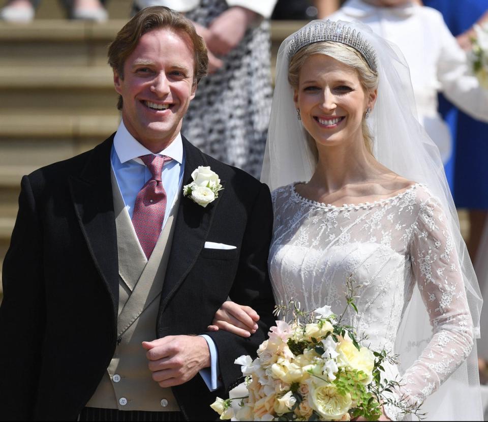 Lady Gabriella Windsor and Thomas Kingston at their wedding on 18 May 2019 (Getty)