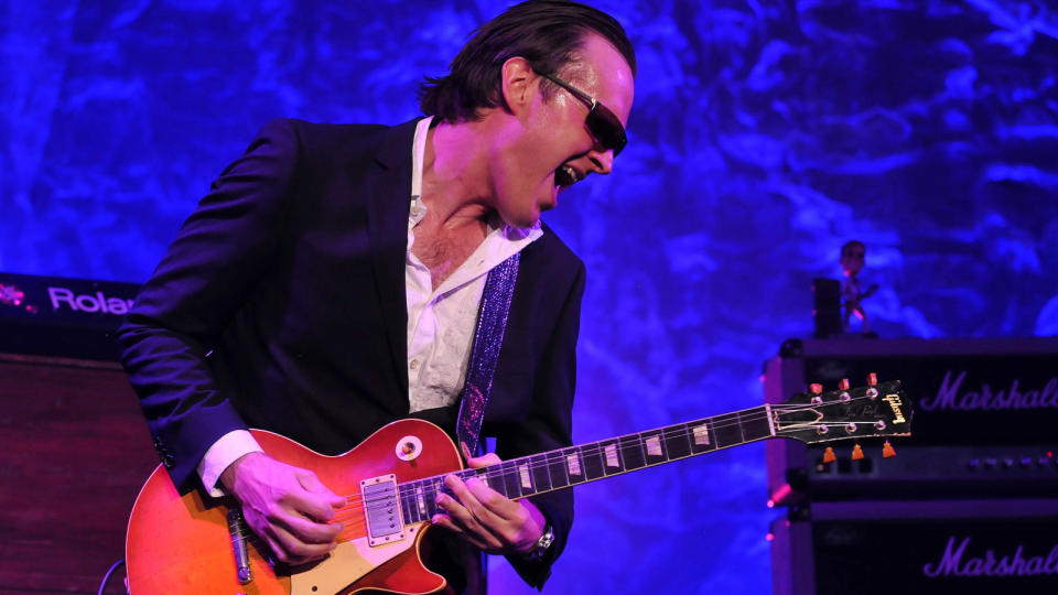 Joe Bonamassa performing at the Paramount Theater in Denver, Colorado on January 8, 2012.