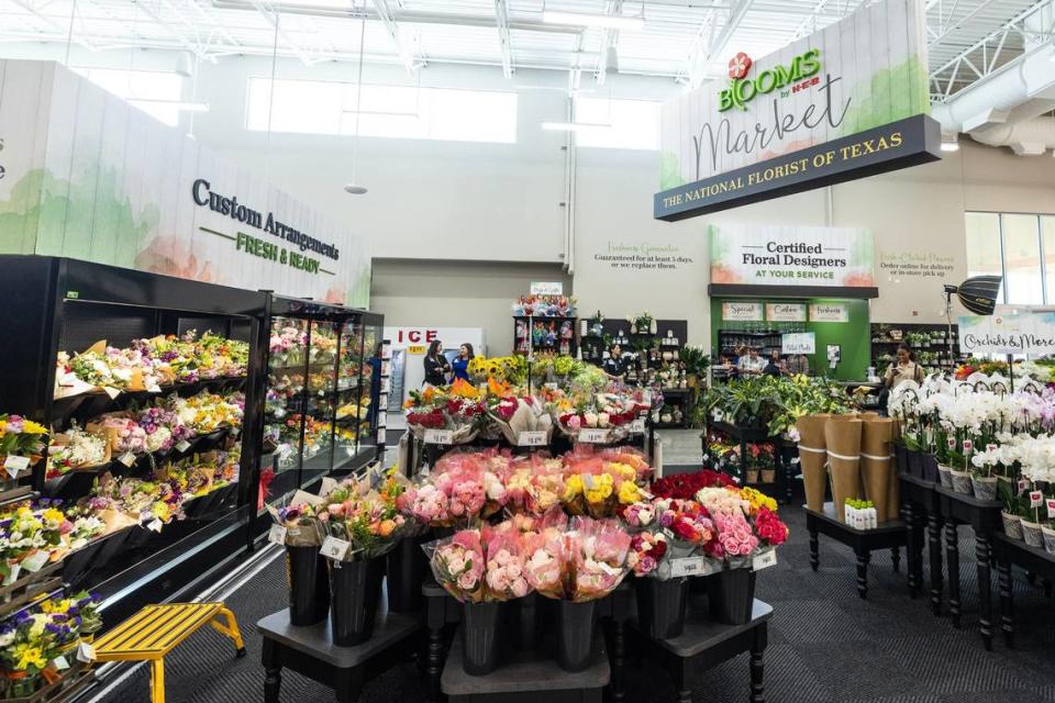 The flower section in the new HEB location in Mansfield on Tuesday, June 25, 2024.