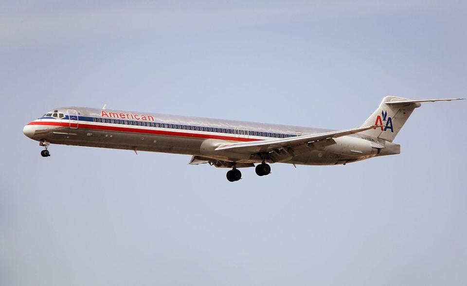 An American Airlines MD-80 jet prepares to land at O'Hare Airport March 26, 2008.