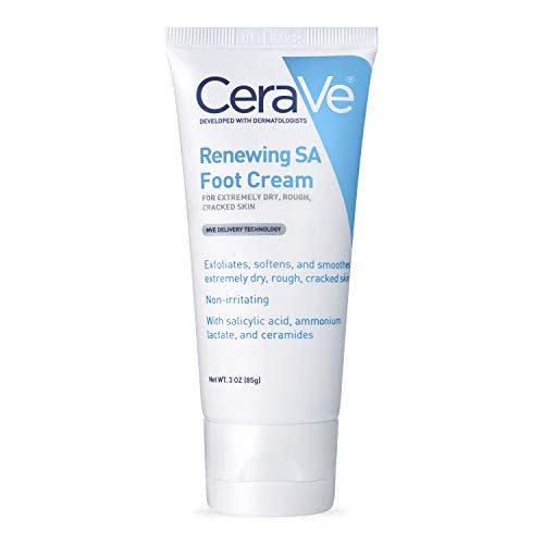 9) CeraVe Foot Cream with Salicylic Acid | 3 Ounce | Foot Cream for Dry Cracked Feet | Fragrance Free