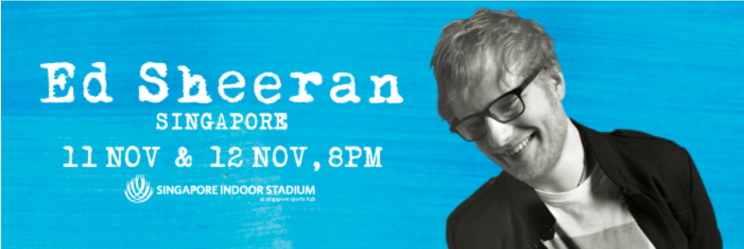 Updated poster for Ed Sheeran's Singapore concert (Photo: Singapore Sports Hub Tix website)