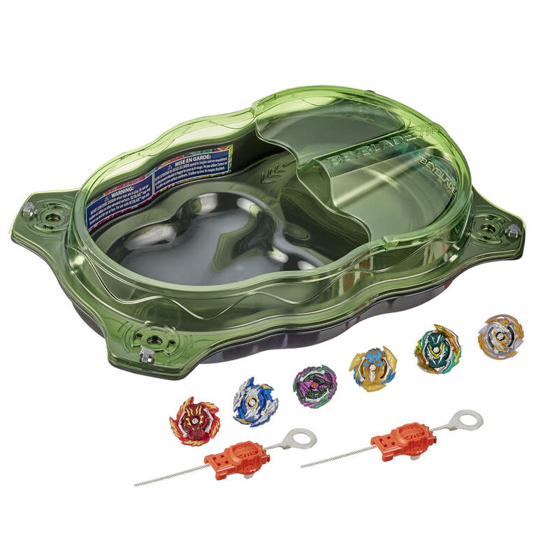 Beyblade Burst Rise Hypersphere Extreme Challenger Battle Set. (Image via Toys R Us Canada)