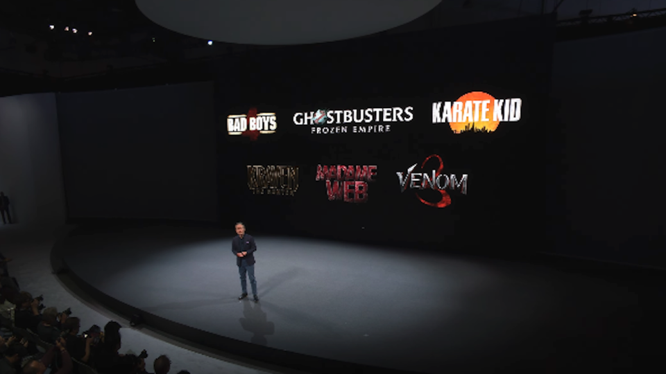 Sony 2024 Press Conference 2024 movie slate